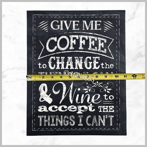 Sign Wall Art Inspirational Coffee Wine Strong Primitives by Kally &Melody Hogan - Picture 8 of 16